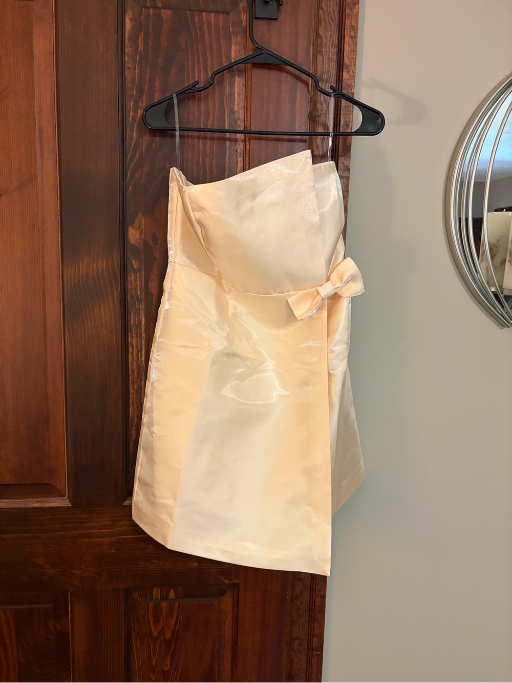 Butter Yellow Satin Dress